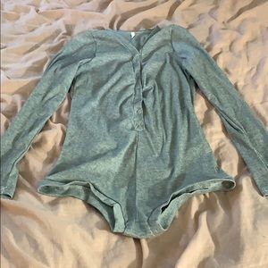 Gray never worn Bodysuit top